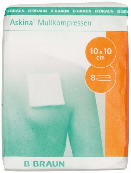 Askina Mullkompressen 10x10cm Pa 100