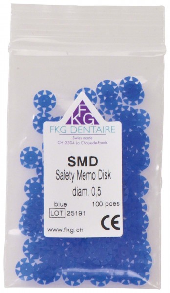 SAFETY Memo Disc blau 0,5mm Pa 100