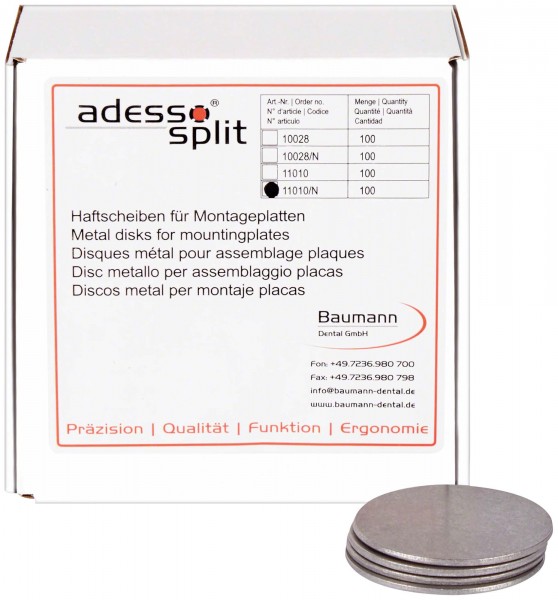adesso split Haftscheiben nicht-rostender Stahl Pa 100