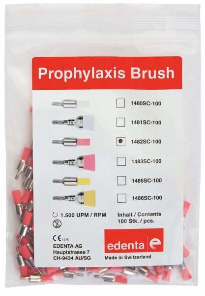 Prophylaxe Bürste SC 1482 rosa Kelch klein Pa 100