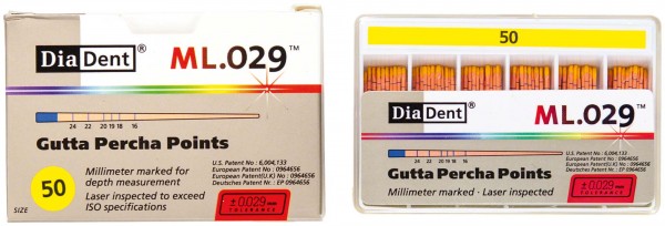 Diadent Gutta Percha ML.029 ISO050 Spill Pa 120