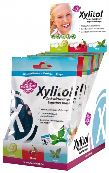 Xylitol Drops Display 12x60g Drops sortiert Pa