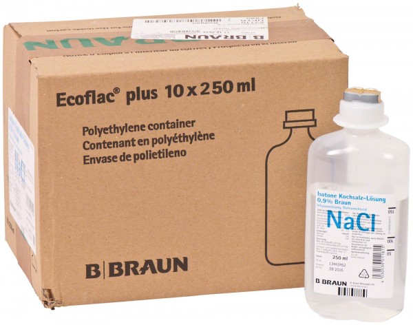 Kochsalzinfusionslösung 0,9% Flasche 10x250ml